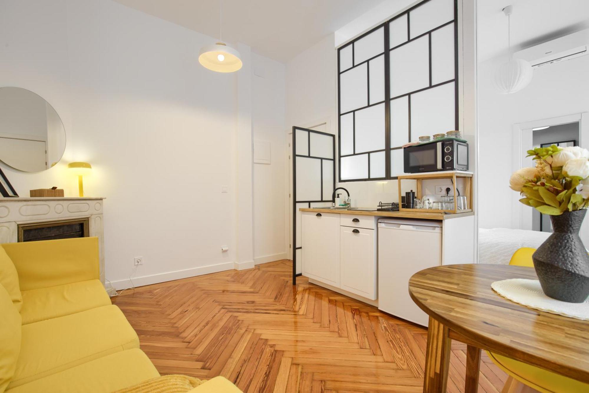 Mezzanine Orange Daire Madrid Oda fotoğraf