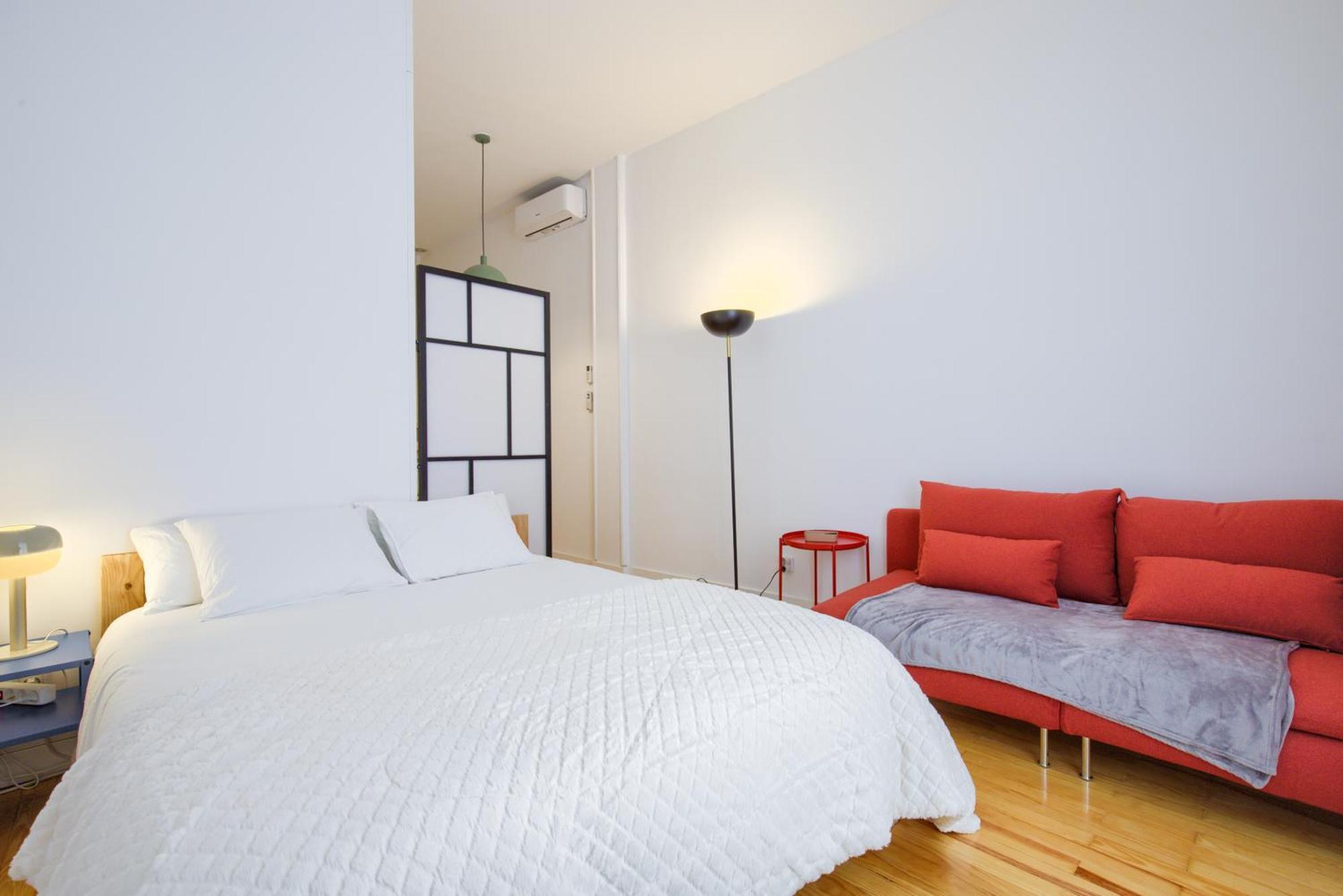 Mezzanine Orange Daire Madrid Oda fotoğraf