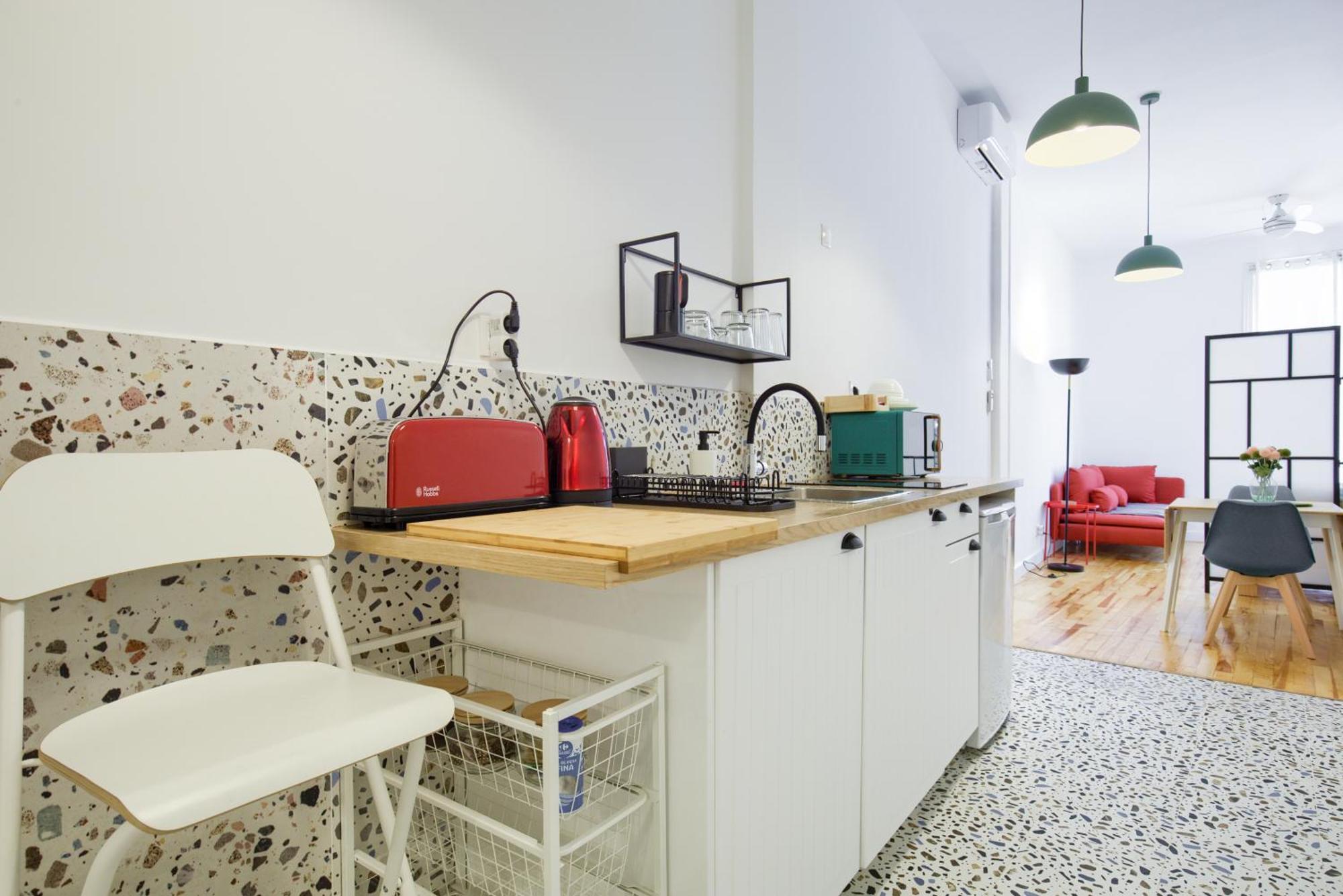 Mezzanine Orange Daire Madrid Oda fotoğraf